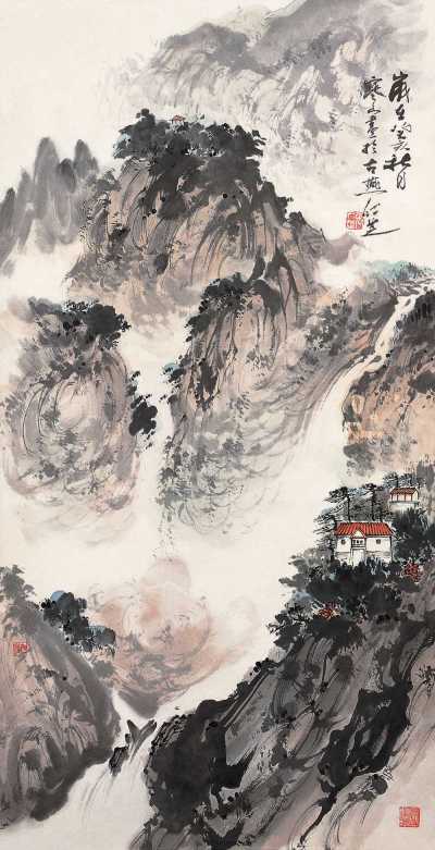 张仁芝 癸亥（1983年） 松峰独幽 立轴